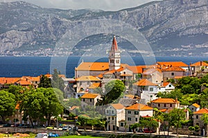 Postira on Brac island skyline view, Dalmatia, Croatia. Postira on Brac island skyline view, Dalmatia, Croatia. Gorgeous view on