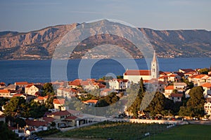 Picturesque scene of village Postira on Brac islan