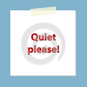 quiet please post it on blue