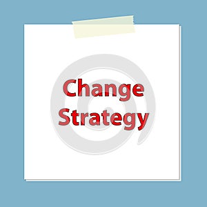 change strategy post it on blue