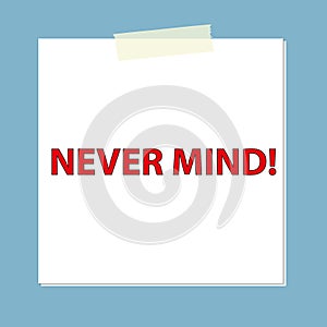 never mind post it on blue