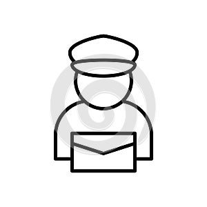 Postman icon vector design template basic RGB