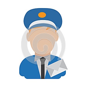 Postman. Vector illustration decorative design