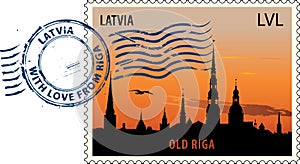 Postmark from Latvia photo