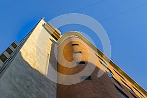 Postmodern Building Low Angle Shot