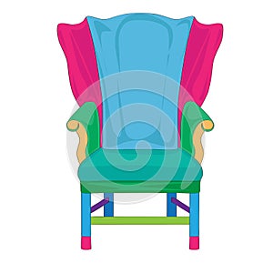 Postmodern Hepplewhite beautiful armchair doodle
