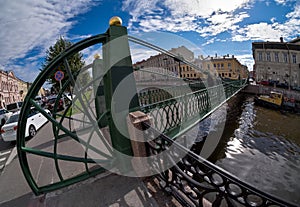 Postoffice bridge in Saint-Petersburg