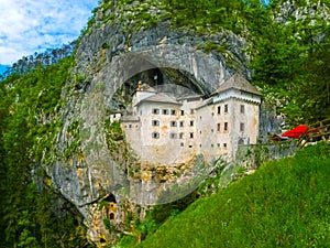 Postojna, Slovenia - View of the Predjama Castle