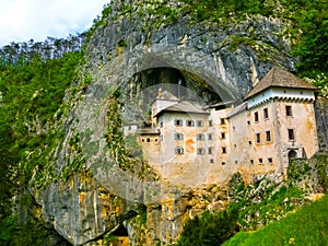 Postojna, Slovenia - View of the Predjama Castle