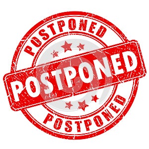 Postponed rubber vector stamp