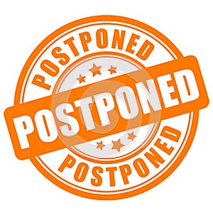 Postponed vector sign photo