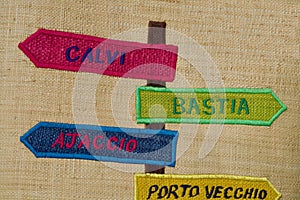 Postsign of Corsica photo