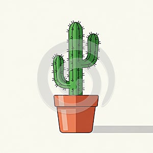 The pot casts a subtle shadow, suggesting a light source from the left