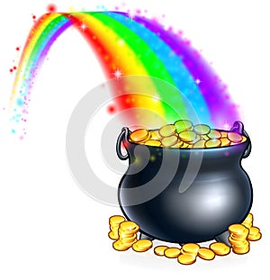 Pot of Gold at the End of the Rainbow photo