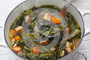 Pot likker soup