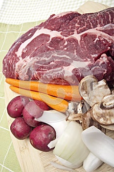 Pot Roast Dinner Preparation