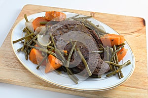 Pot roast ready for carving