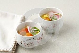 Pot Steamed Hotchpotch Japanese Chawan Mushi photo