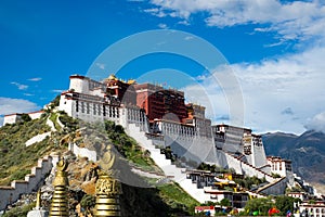 Potala palace in Lhasa, Tibet.