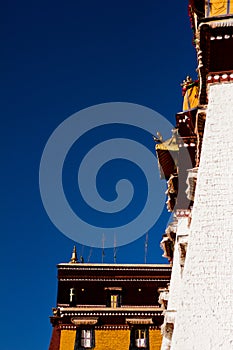 Potala Palace Lhasa Tibet with clear skies