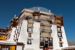 Potala Palace in Lhasa, Tibet - a spectular palace set on a hillside which was once home to the Dalai Lama. photo