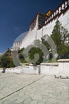 Potala Palace walls Tibet