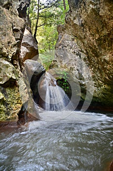 Potami falls. Samos island. Greece