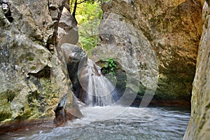 Potami falls. Samos island. Greece