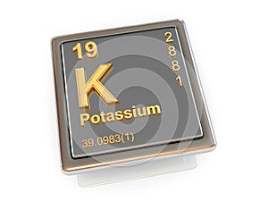 Potassium. Chemical element.