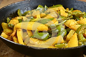 Potato Capsicum Curry