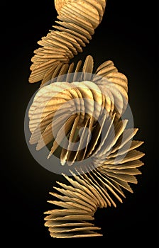 Potato Chip Stack Falling