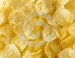 Potato chips background