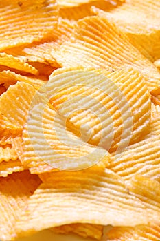 Potato chips background