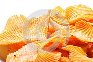Potato chips background
