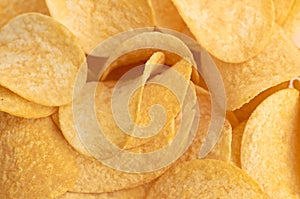 Potato chips background