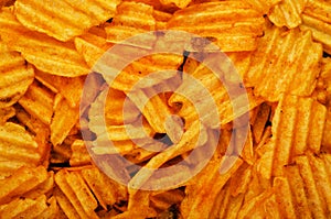 Potato chips background