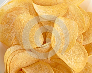 Potato chips background