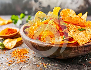 potato Chips Flavored with Paprika