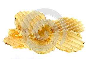 Potato Chips Isolated