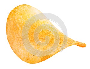 Potato chips isolated on white background