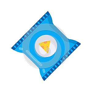 Potato chips pack bag collection vector illustration.