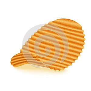 Potato chips ribbed