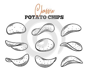 Potato chips set