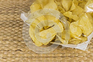 Potato crisp packet