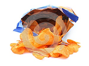 Potato crisps photo