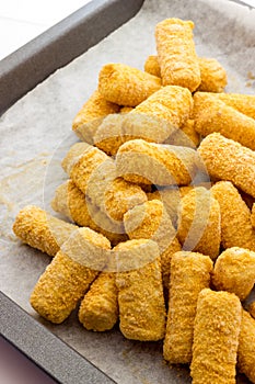 Potato Croquettes ready to be cooked