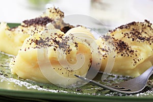 Potato dumplings with poppyseed