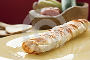 Potato filo pastry photo