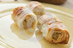 Potato filo pastry photo