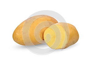 Potato isolated on white background. clipping path